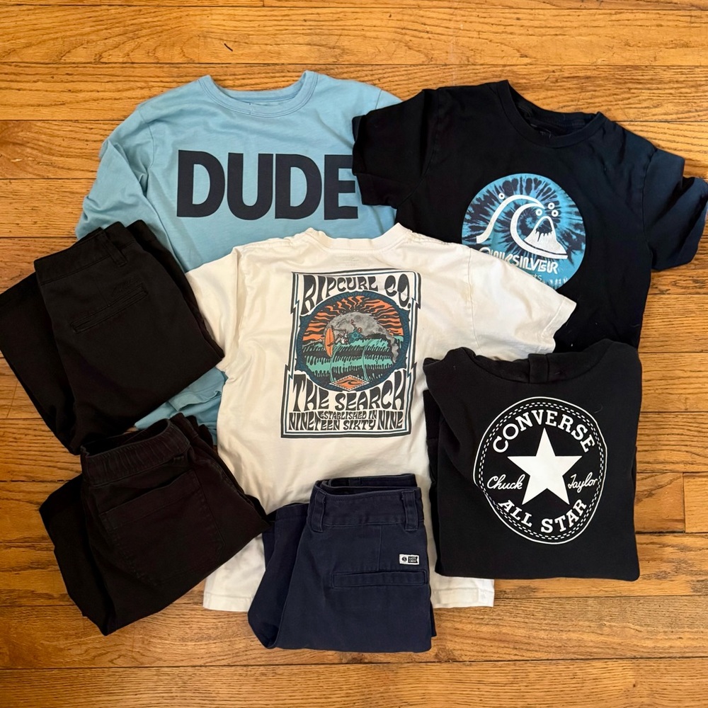 Lot of 7 | Rip Curl, Quicksilver, Converse, Billabong, O’Neil, Salty Crew M/L